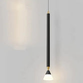 Guld Linjär Minimalistisk Enkelhuvud Sovrum Pendellampa